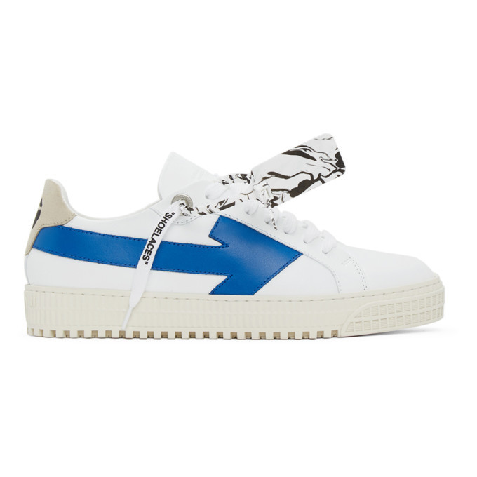 off white arrow sneakers blue