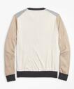 Brooks Brothers Men's Silk and Cotton Color-Block V-Neck Sweater | Grey