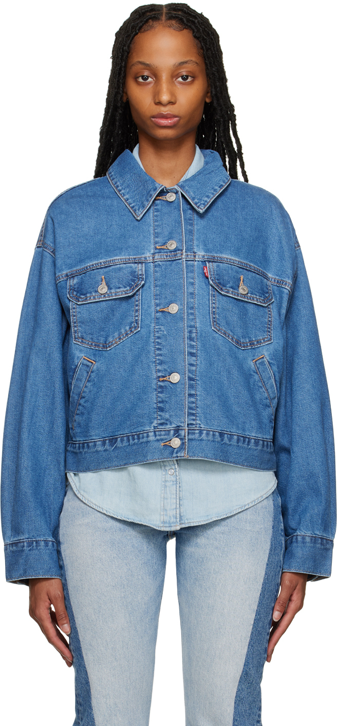 Levi's Blue Utility Baby Baggy Denim Jacket Levi's Red