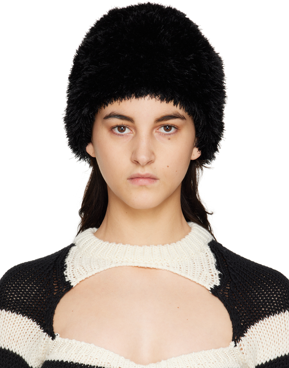 Nicholas Daley Black Fuzzy Beanie Nicholas Daley