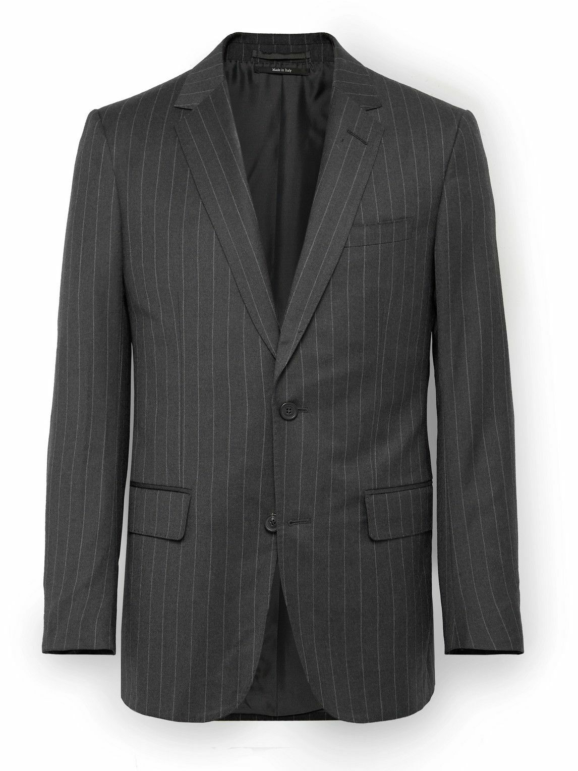 Dunhill Mayfair SlimFit Pinstriped Wool Blazer Gray Dunhill