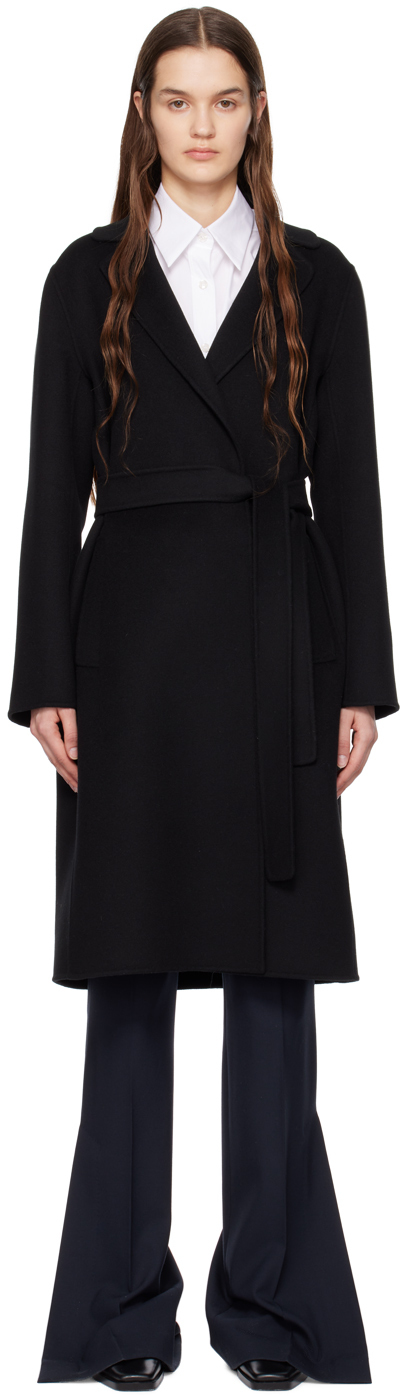 S Max Mara Black Pauline Coat S Max Mara