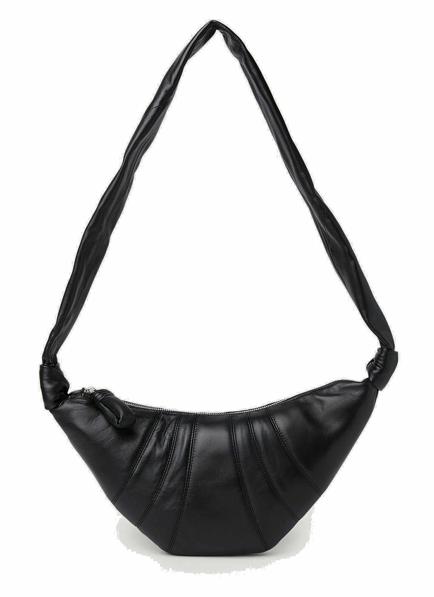 Photo: Lemaire - Small Croissant Shoulder Bag in Black