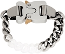 1017 ALYX 9SM Silver & Transparent Chain Buckle Bracelet