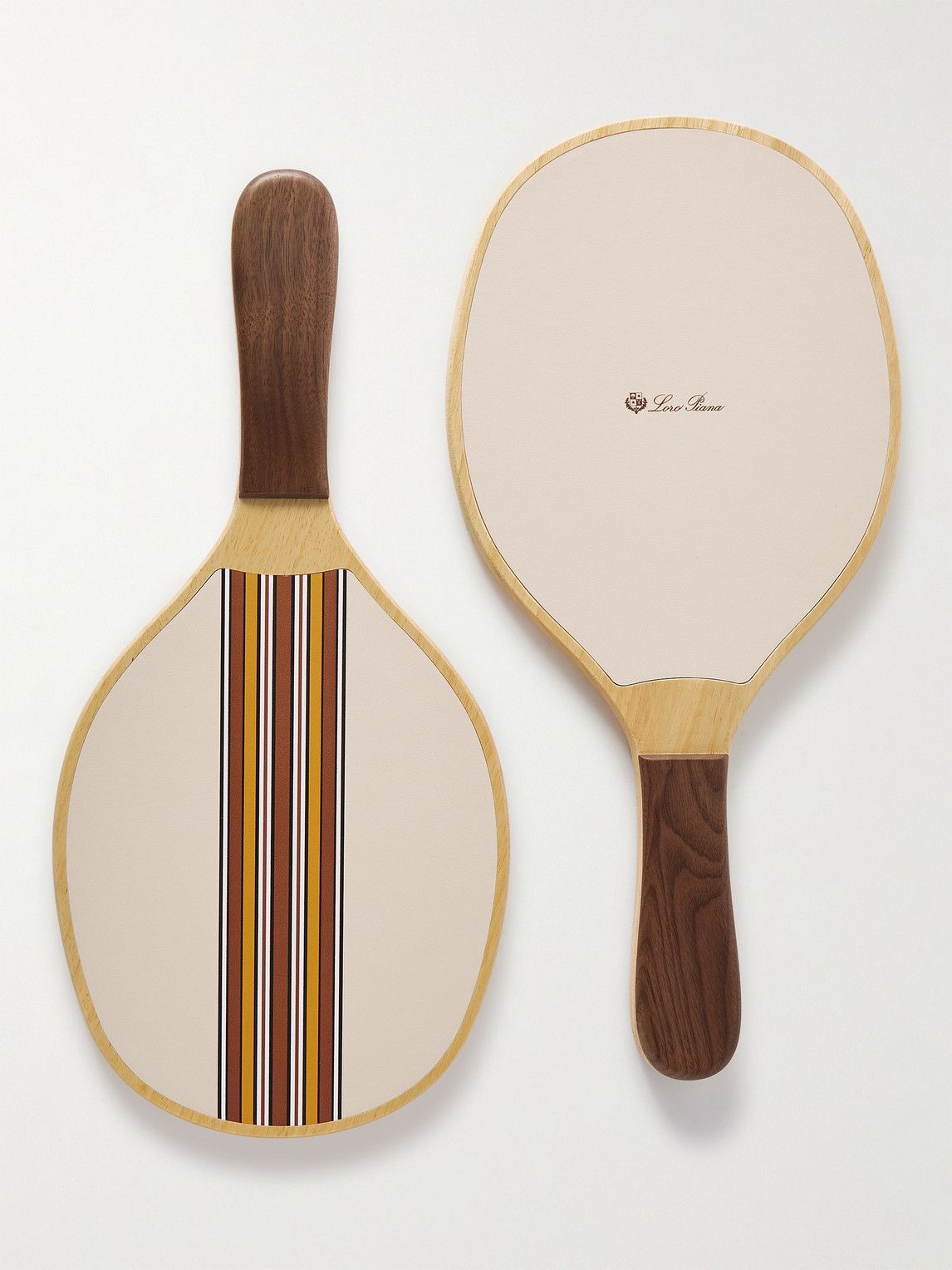 Loro Piana - Logo-Print Wooden Beach Bat and Ball Set Loro Piana