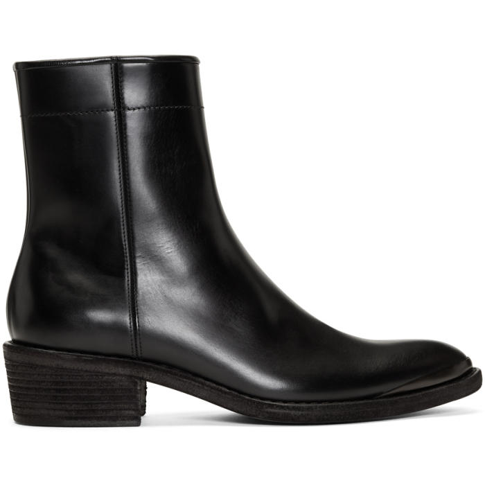 Haider Ackermann Black Zip Chelsea Boots Haider Ackermann