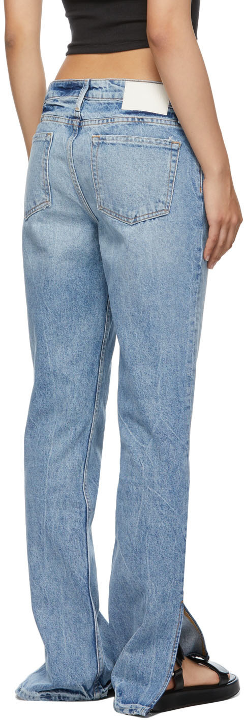 Grlfrnd Blue Slim Hailey Bootcut Jeans 