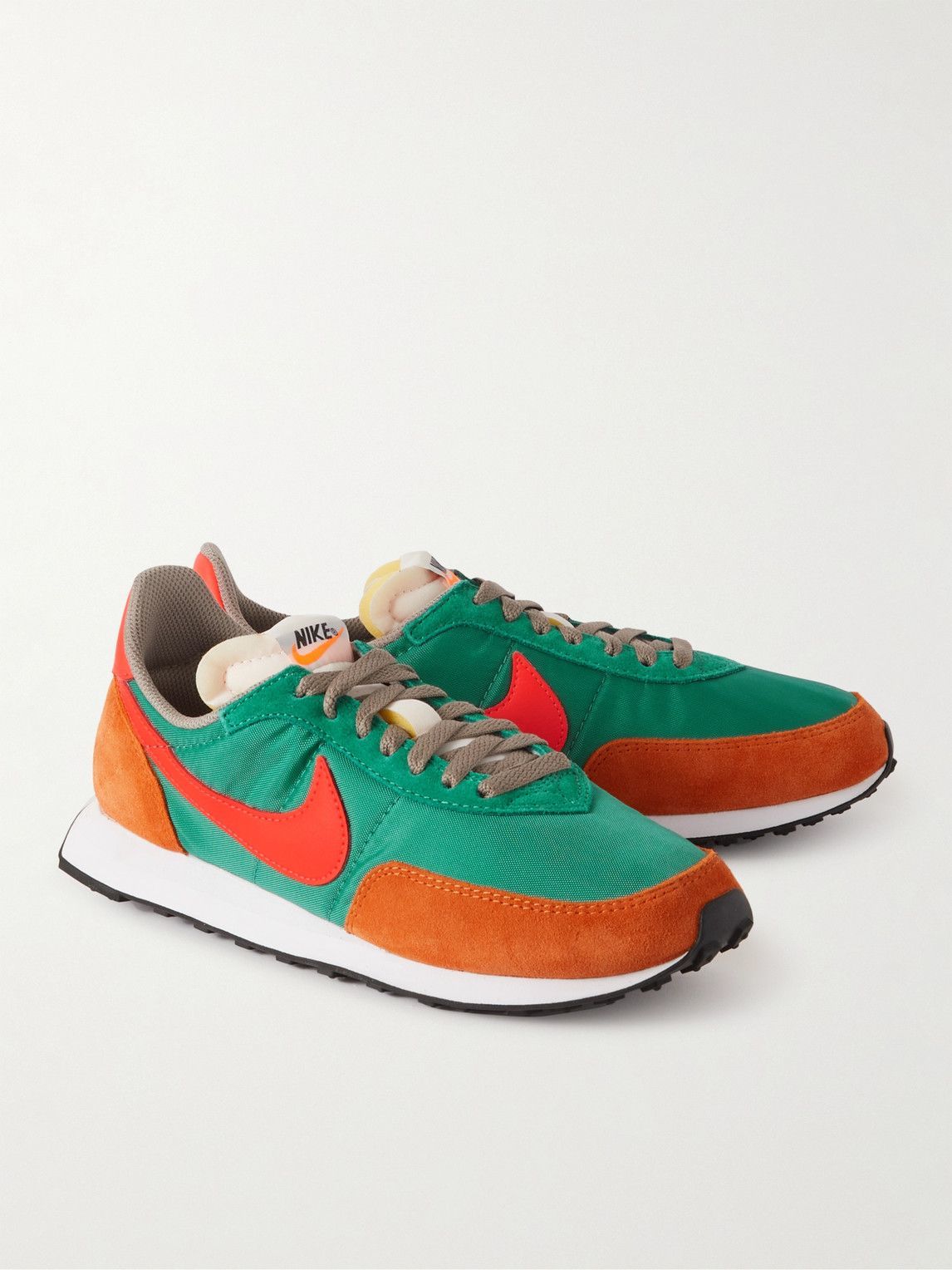 Nike Waffle 2 SP Leather and SuedeTrimmed Nylon Sneakers Green Nike