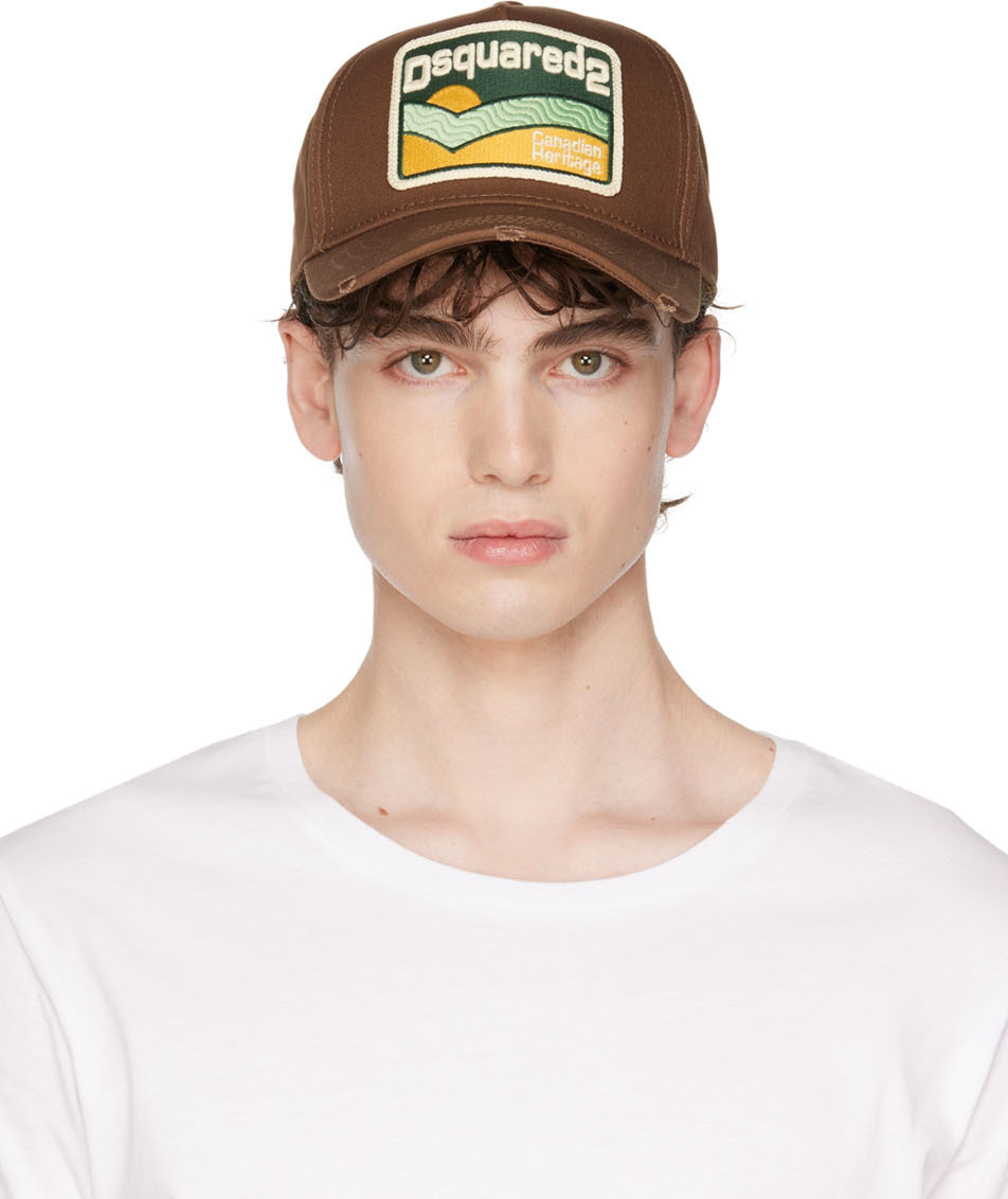 brown dsquared cap