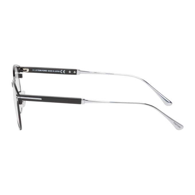 Tom Ford Black and Silver TF-5482 Glasses TOM FORD