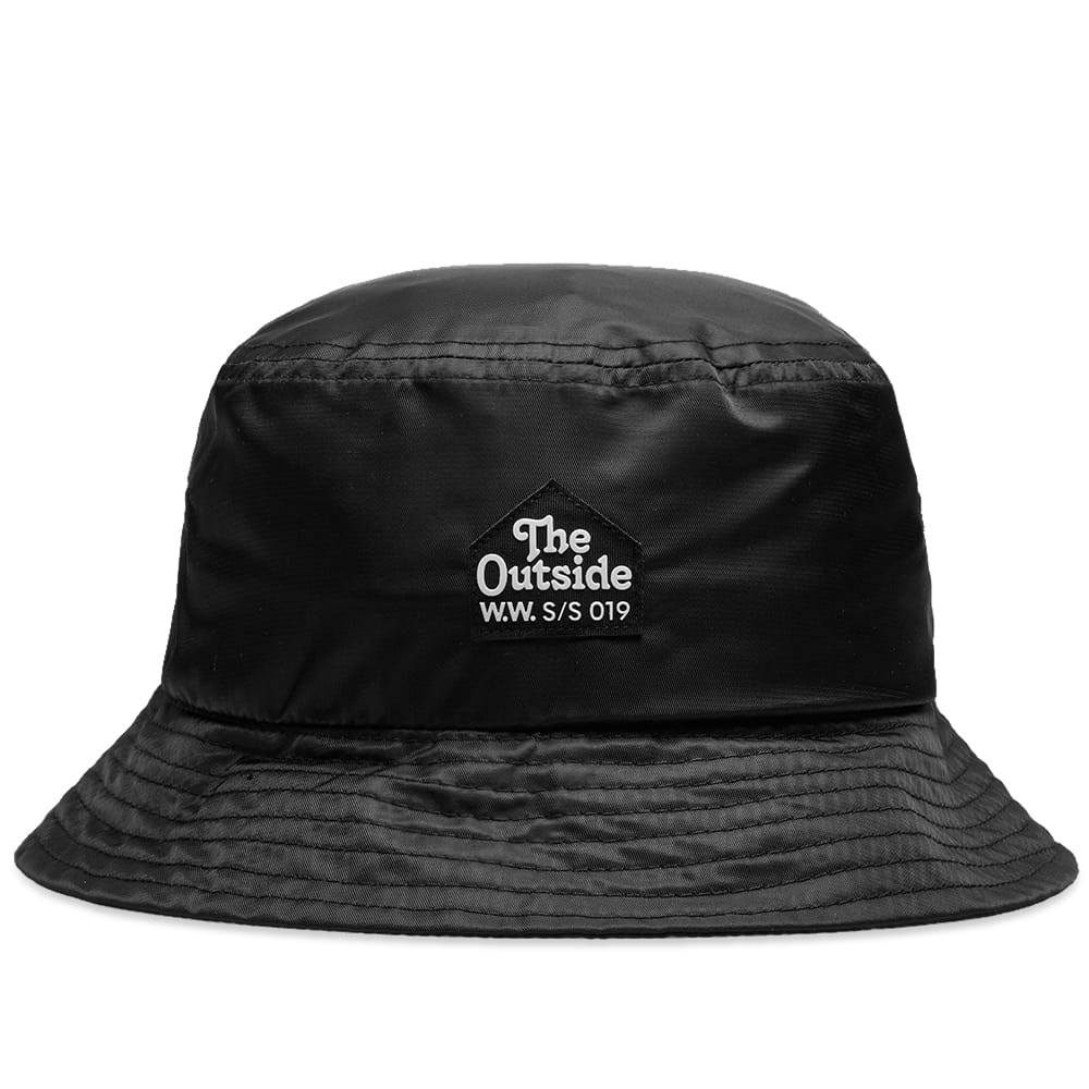 wood wood bucket hat logo