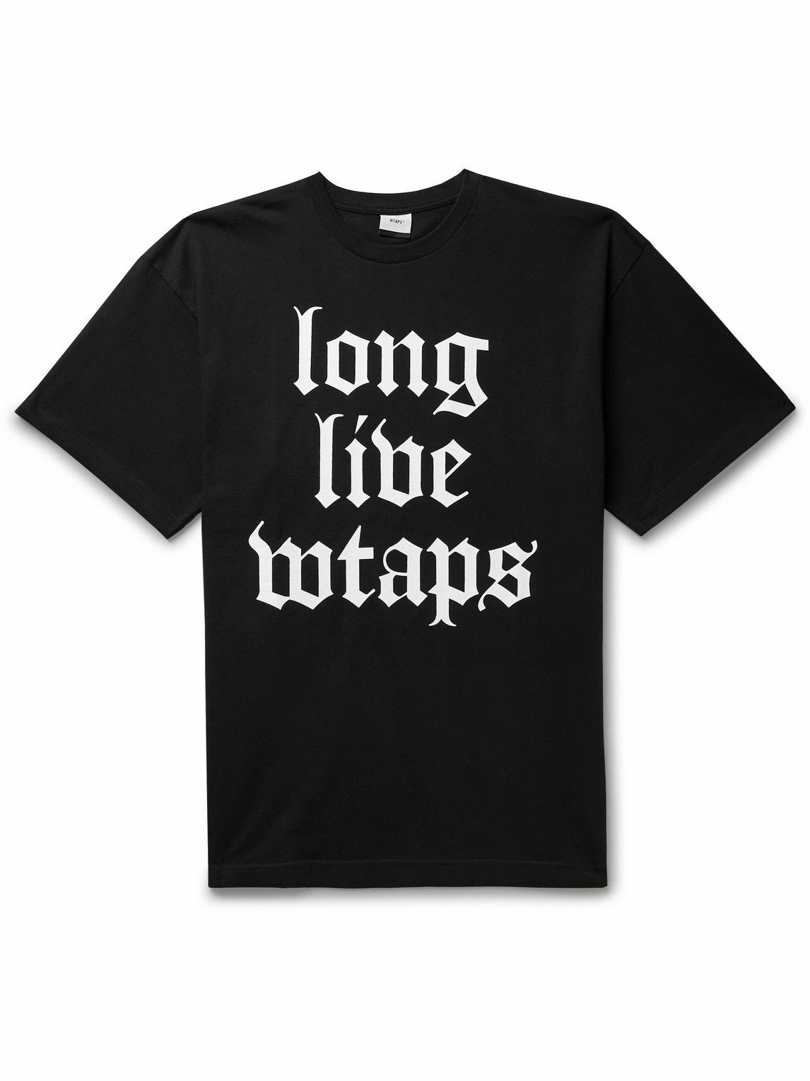 WTAPS - Logo-Print Cotton-Jersey T-Shirt - Black WTAPS