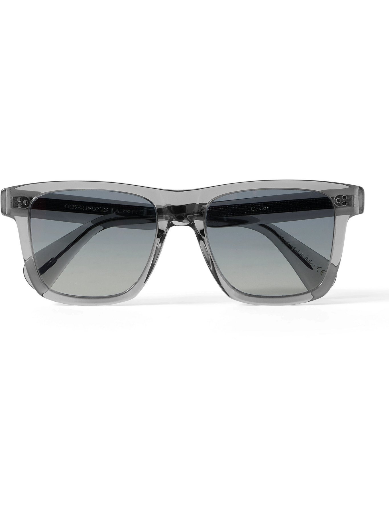 OLIVER PEOPLES - Casian Square-Frame Acetate Sunglasses - Gray Oliver  Peoples
