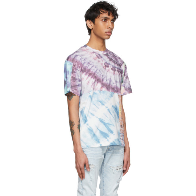 AMIRI Multicolor Tie-Dye Patchwork T-Shirt Amiri