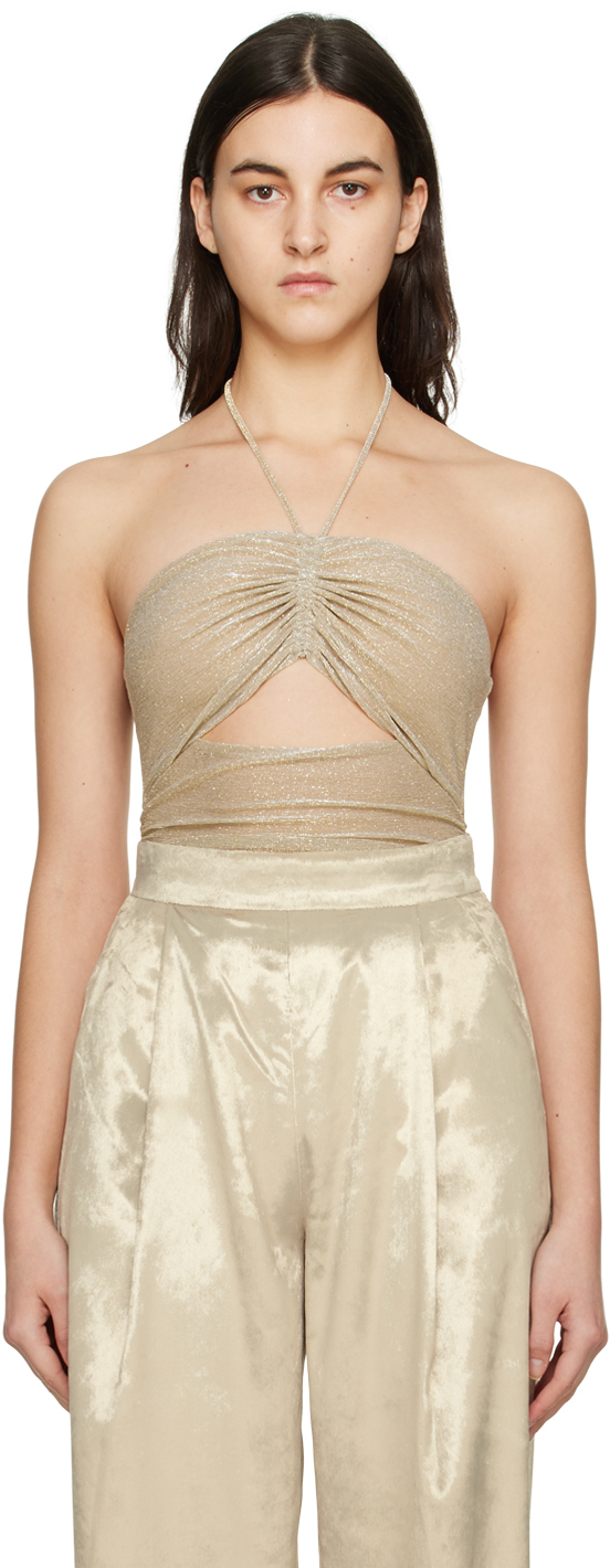 CAMILLA AND MARC Gold Bodysuit