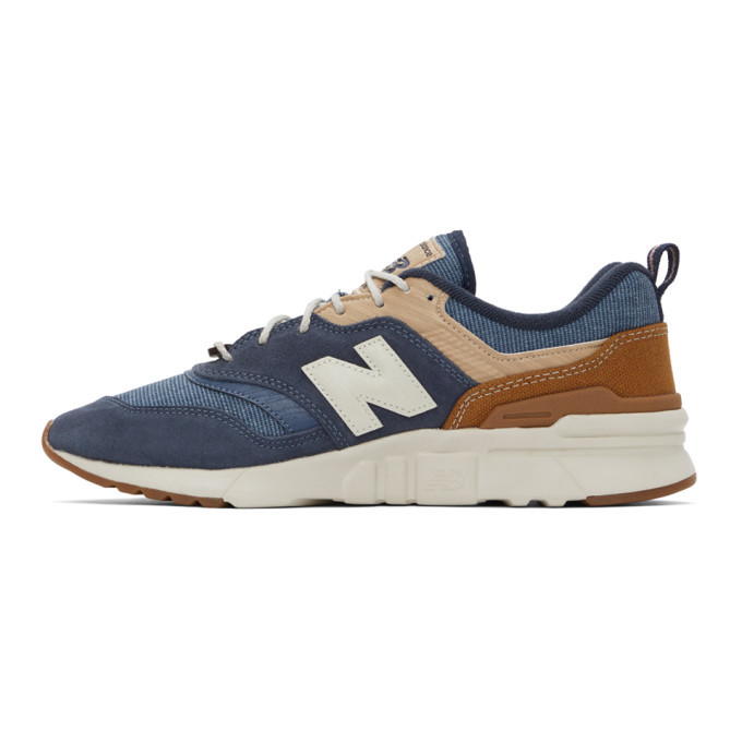 New Balance Blue and Brown 977H Sneakers New Balance
