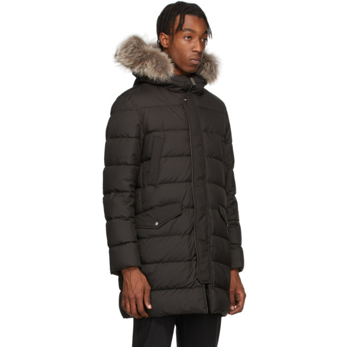 microfibre parka coat