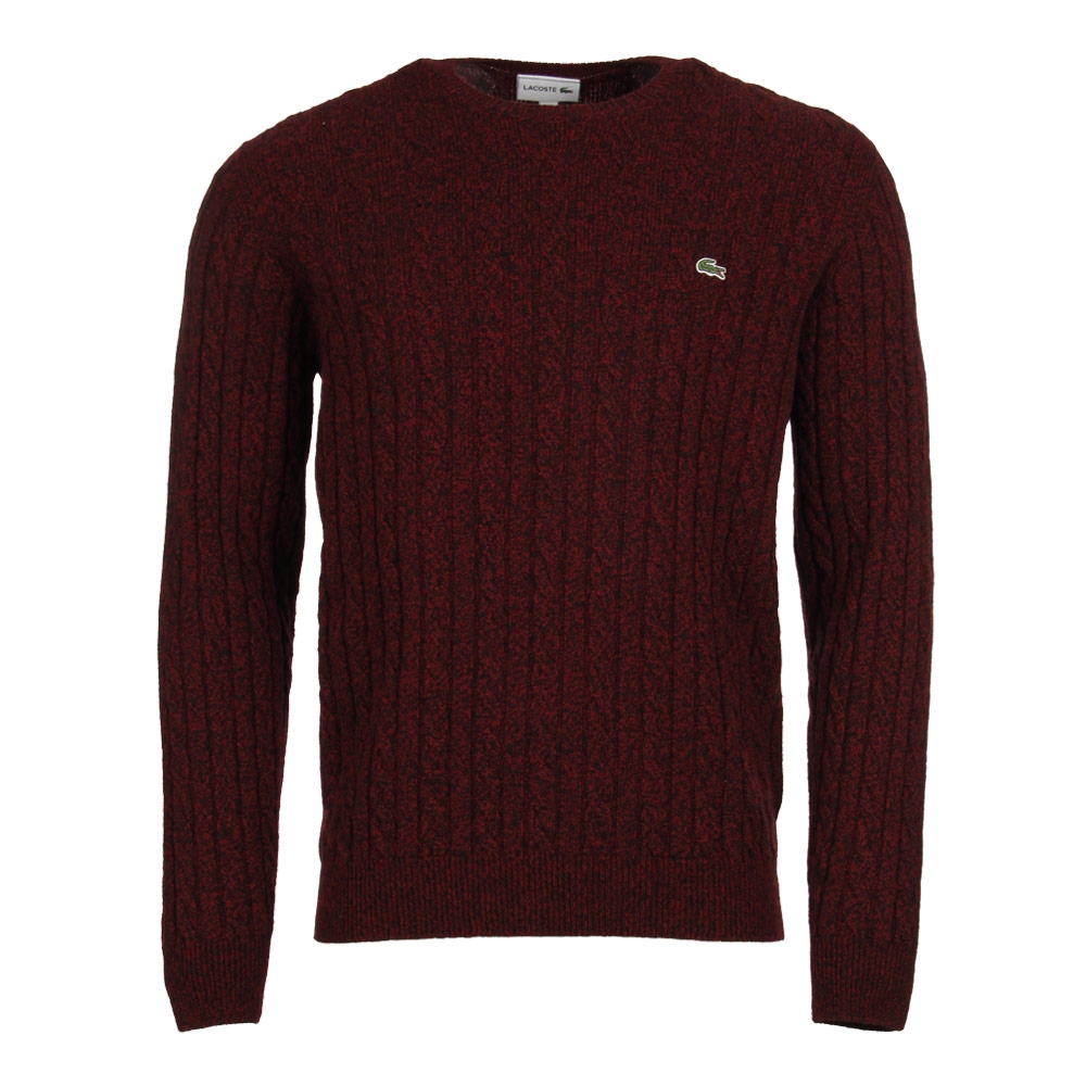 lacoste cable knit jumper