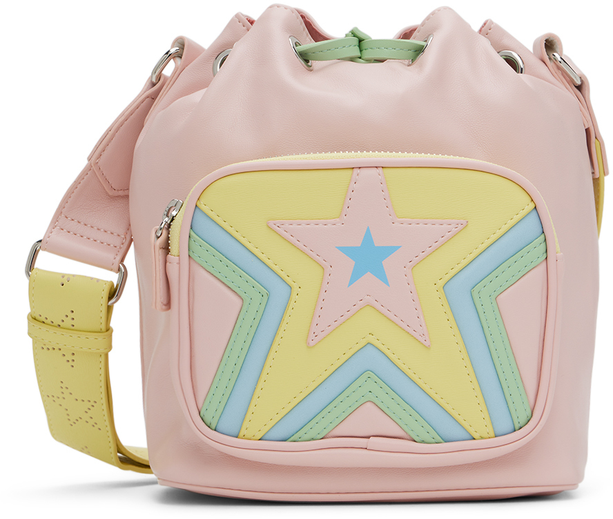 Photo: Stella McCartney Kids Pink Faux-Leather Stars Bucket Bag