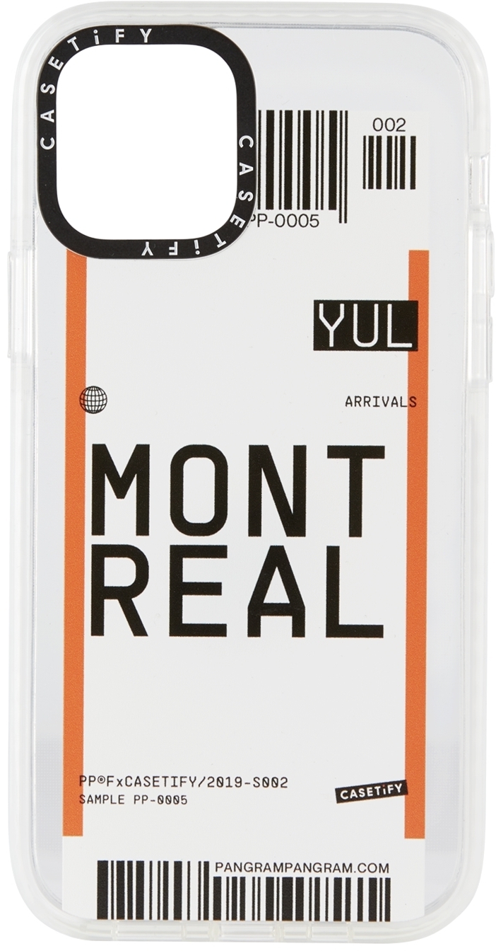 CASETiFY White Montreal YUL iPhone 12/12 Pro Impact Case Casetify