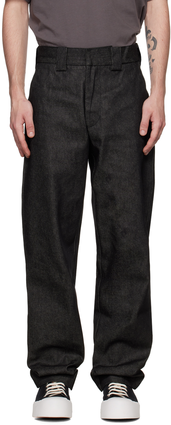 SUNNEI Black Patch Pocket Denim Trousers Sunnei