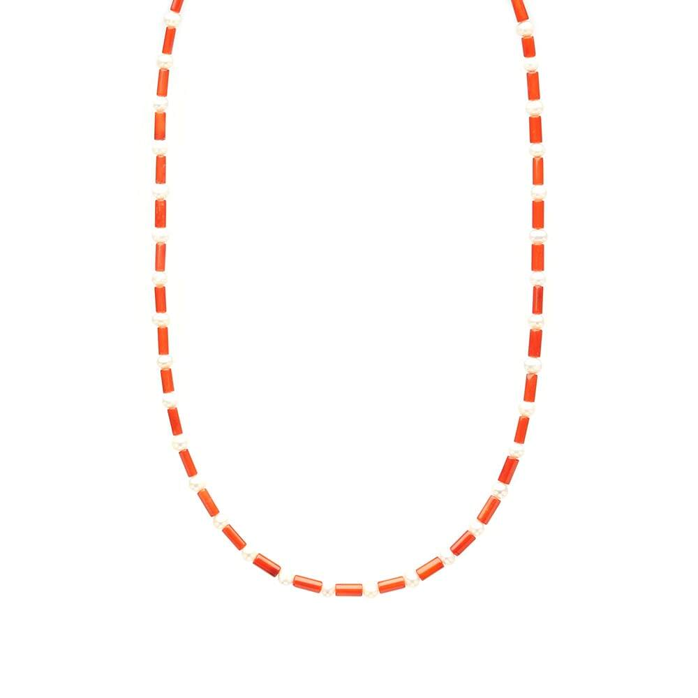 Photo: Timeless Pearly Men's Multi Beaded Necklace in Orange