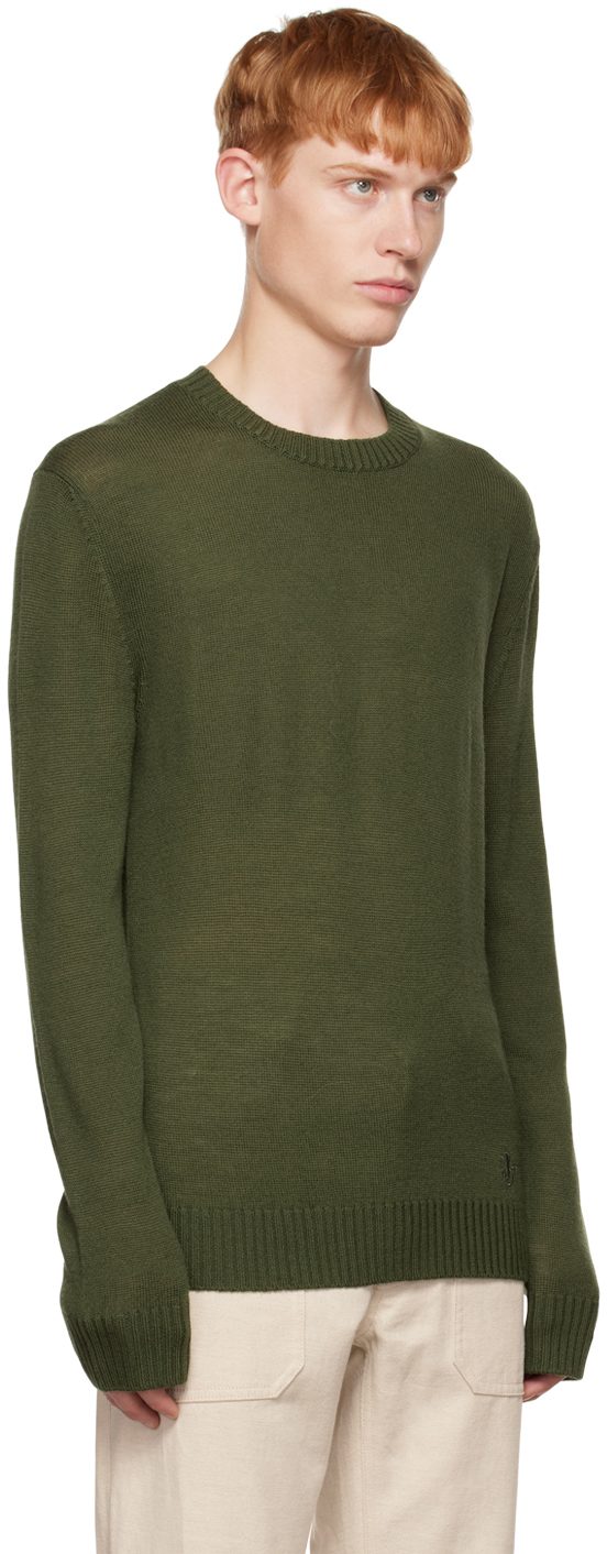 Jil Sander Khaki Crewneck Sweater Jil Sander