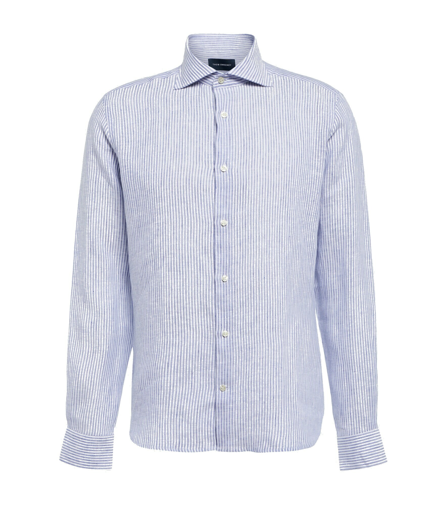 Thom Sweeney - Pinstriped linen shirt Thom Sweeney