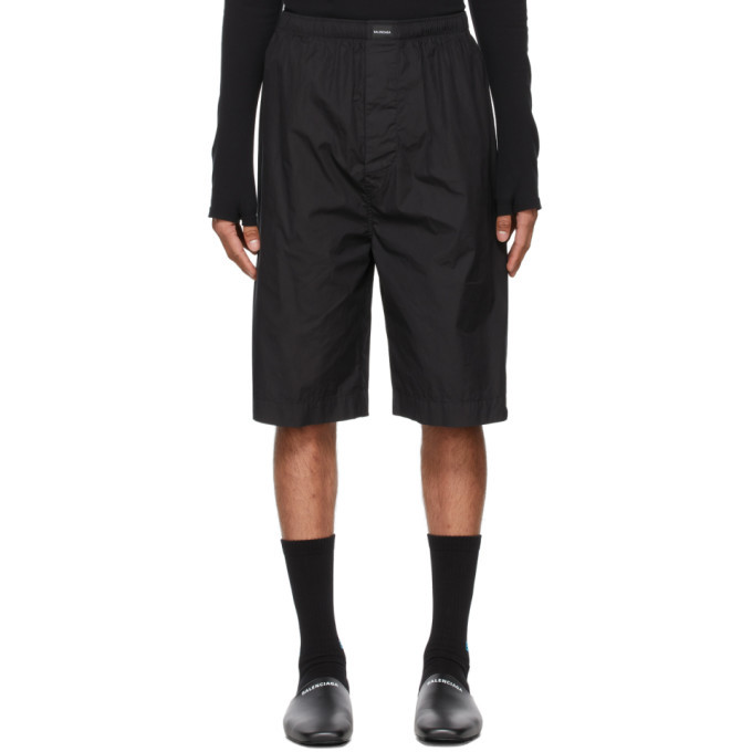 black pajama shorts