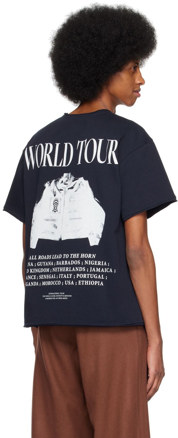 ABAGA VELLI Black 'World Tour' T-Shirt