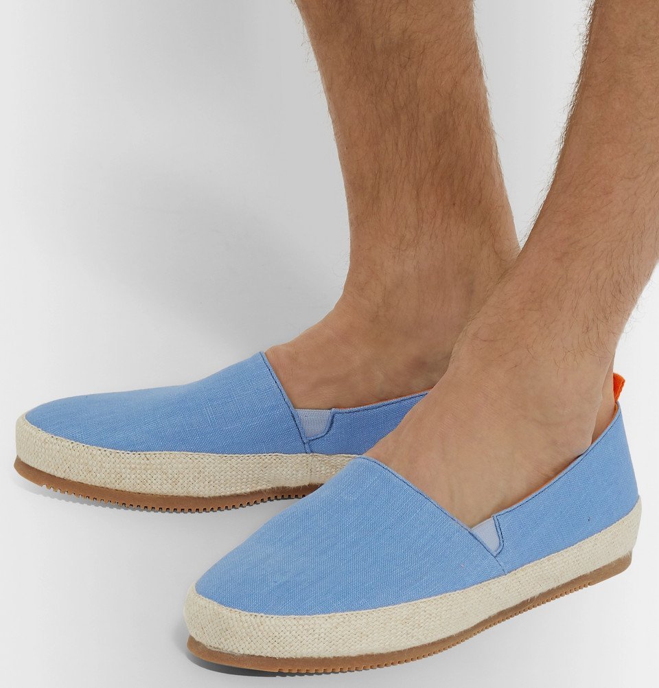 Mulo - Linen Espadrilles - Light blue Mulo