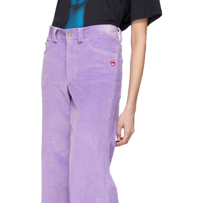 Marc Jacobs Purple Corduroy The Flared Trousers Marc Jacobs