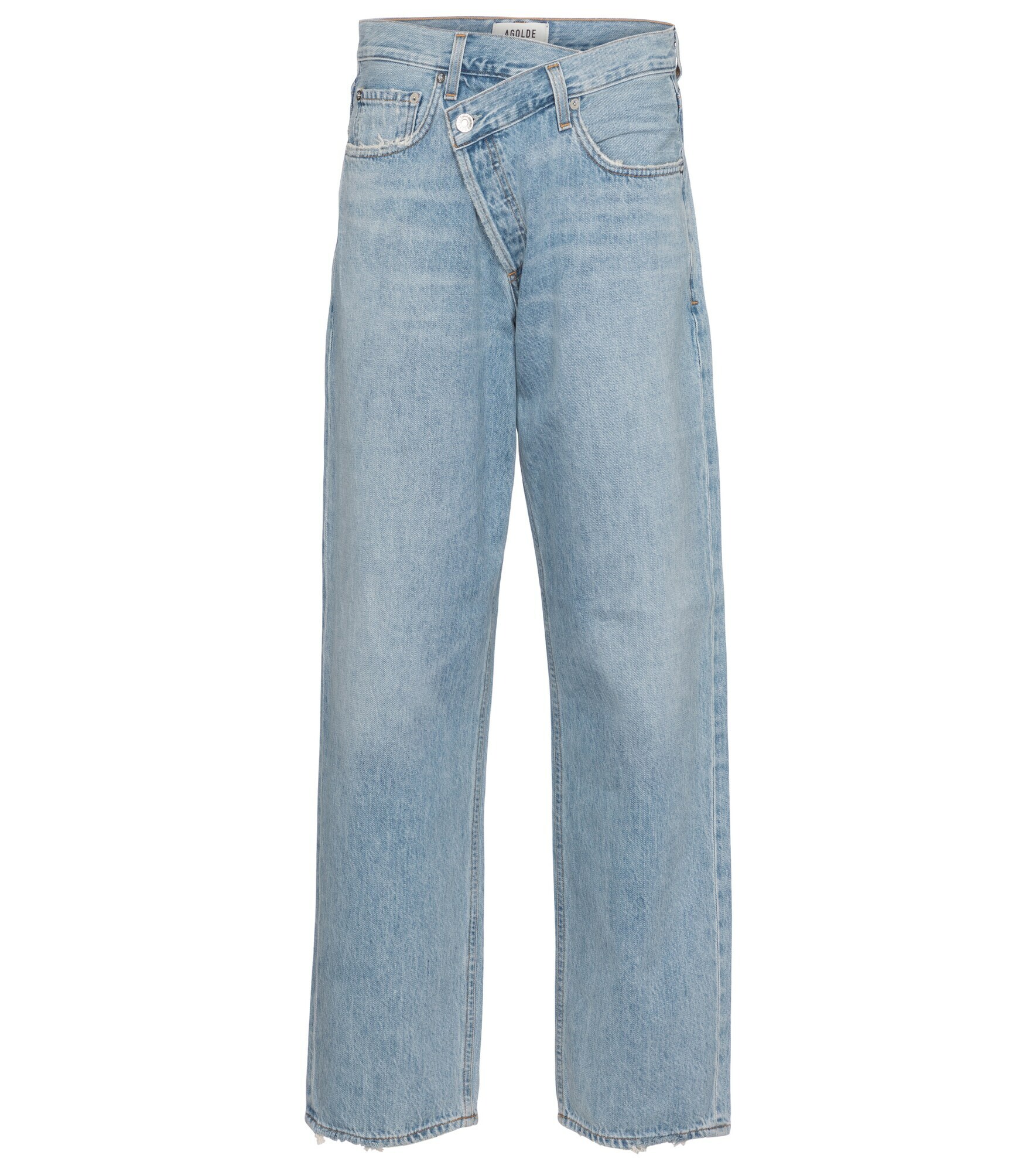 Agolde - Criss-Cross mid-rise straight jeans AGOLDE