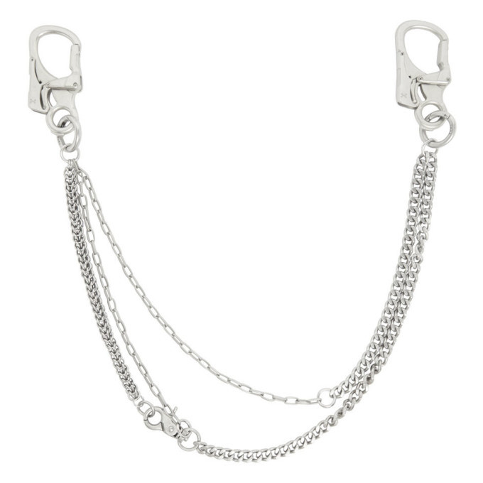 C2H4 Silver Multi Chain Keychain C2H4