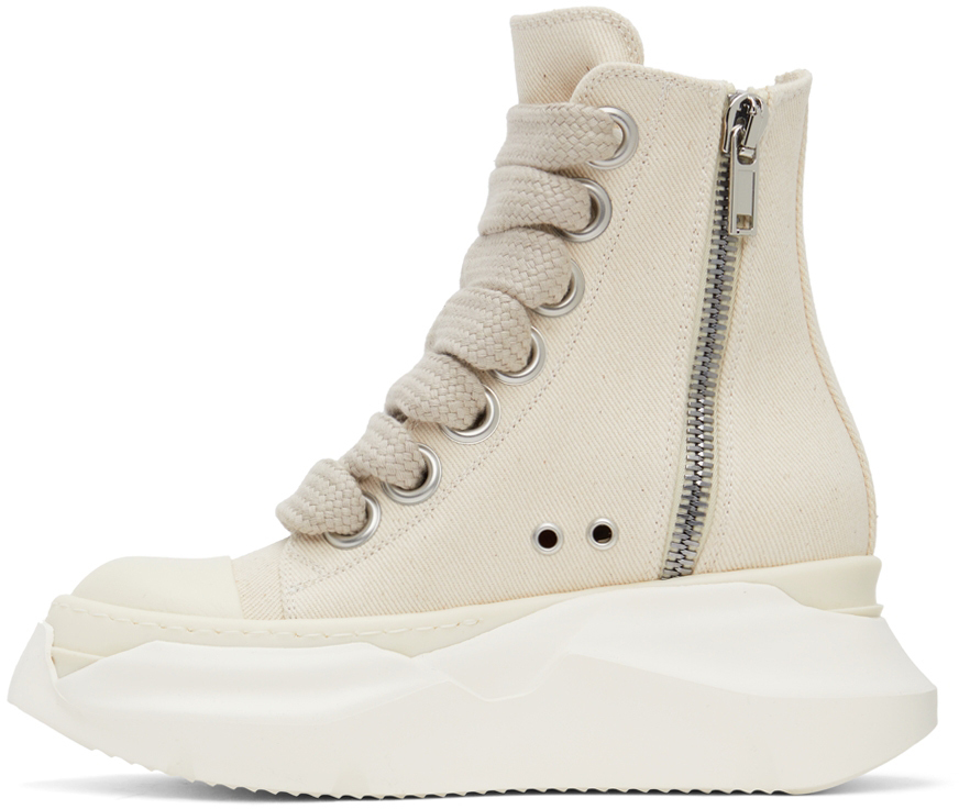 Rick Owens Drkshdw Off-White Abstract High-Top Sneakers Rick Owens Drkshdw