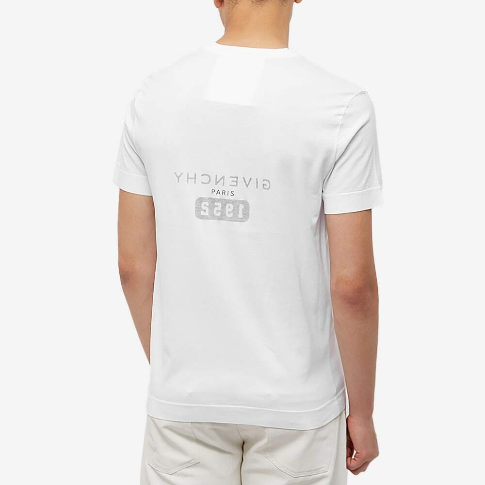 Givenchy Men's 1952 Reverse Logo T-Shirt in White Givenchy