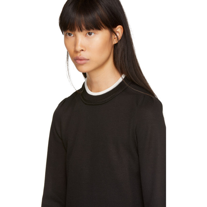 Isabel Marant Etoile Black Dessie Crepe Sweater