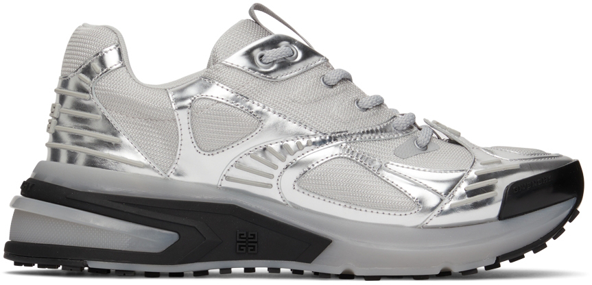 Givenchy Grey & Silver GIV 1 TR Sneakers Givenchy