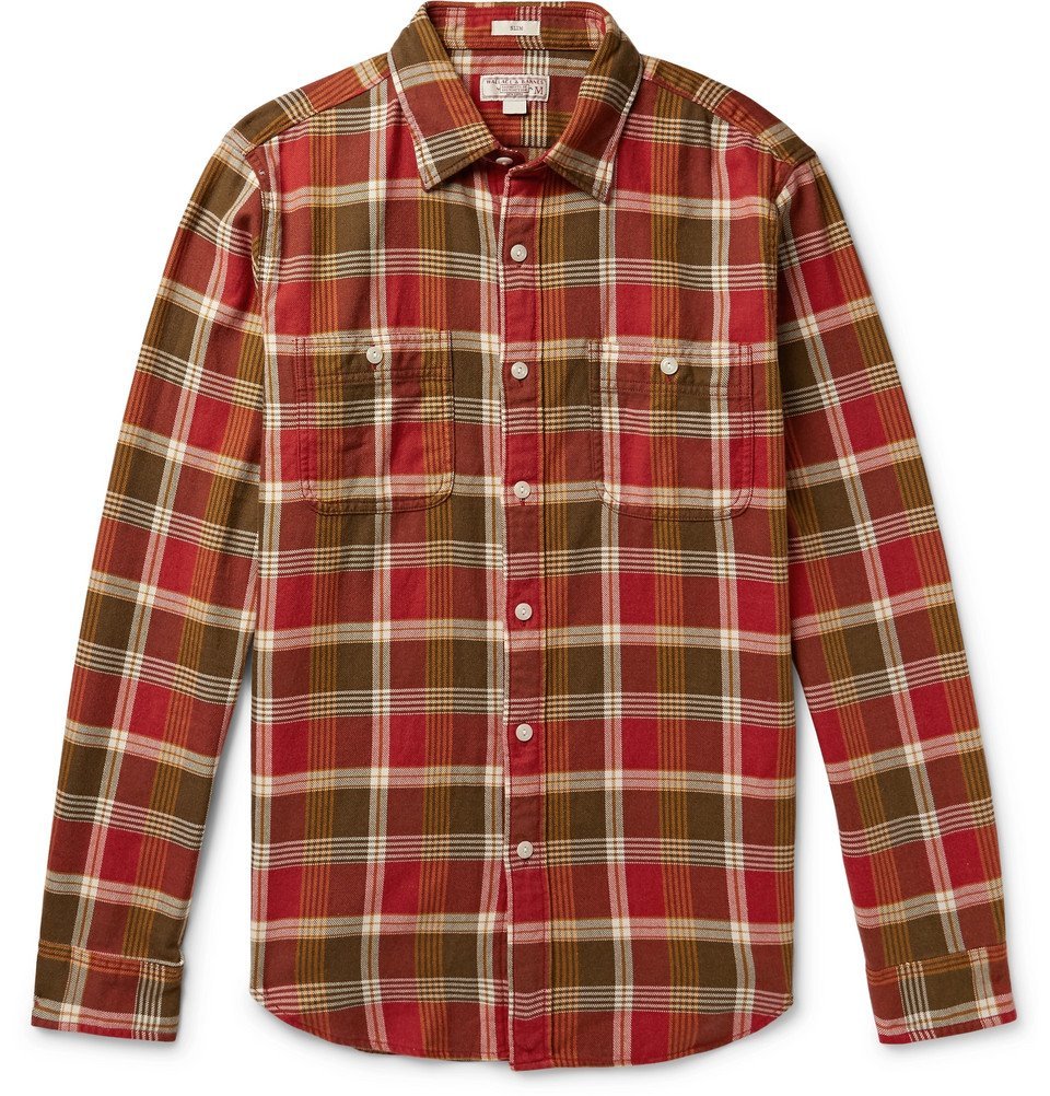 Checked Cotton-Flannel Shirt - Men 
