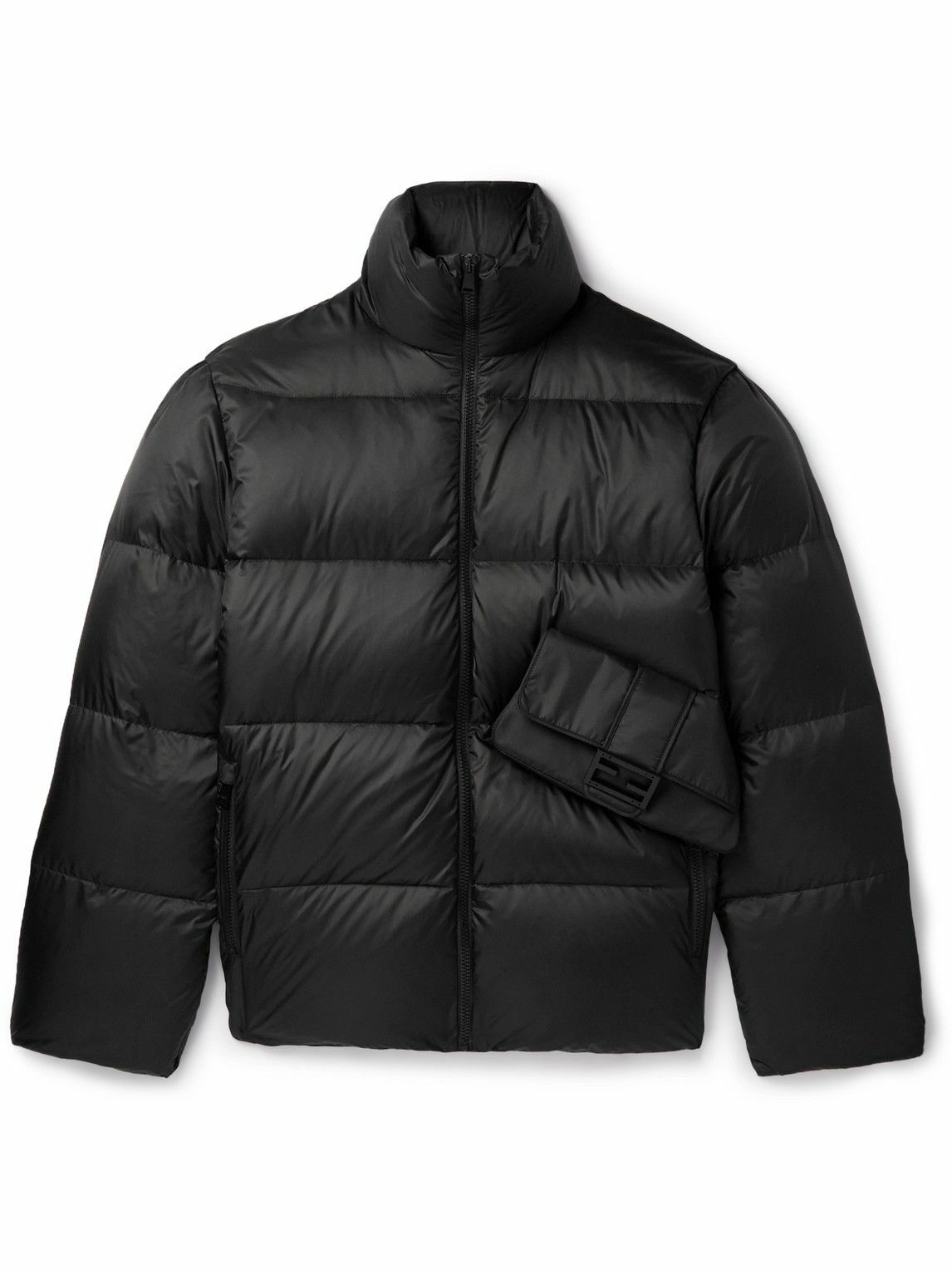 Fendi - Embellished Quilted Shell Down Jacket - Black Fendi