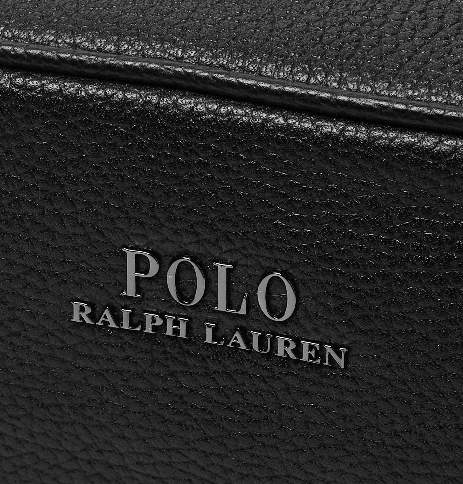Polo Ralph Lauren - Pebble-Grain Leather Wash Bag - Black Polo Ralph Lauren