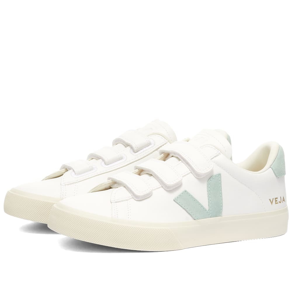 Veja Womens Women's Recife Sneakers in Extra White/Matcha VEJA