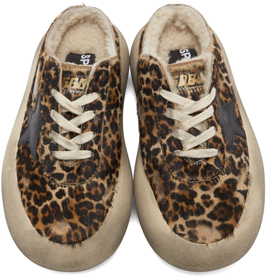 Golden Goose Brown Space-Star Sabot Sneakers Golden Goose Deluxe Brand