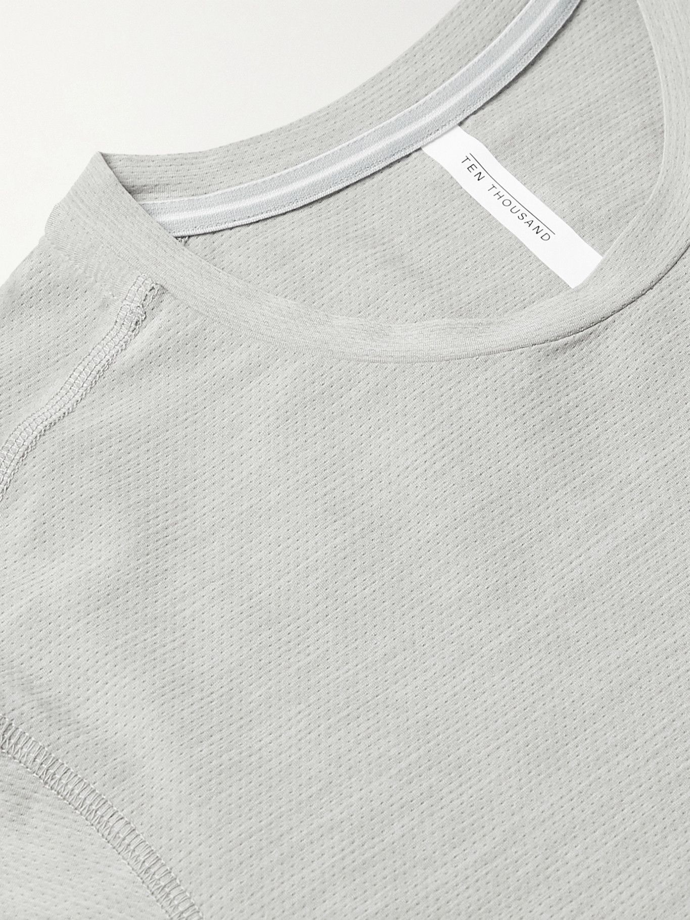 TEN THOUSAND - Versatile Stretch-Jersey T-Shirt - Gray Ten Thousand