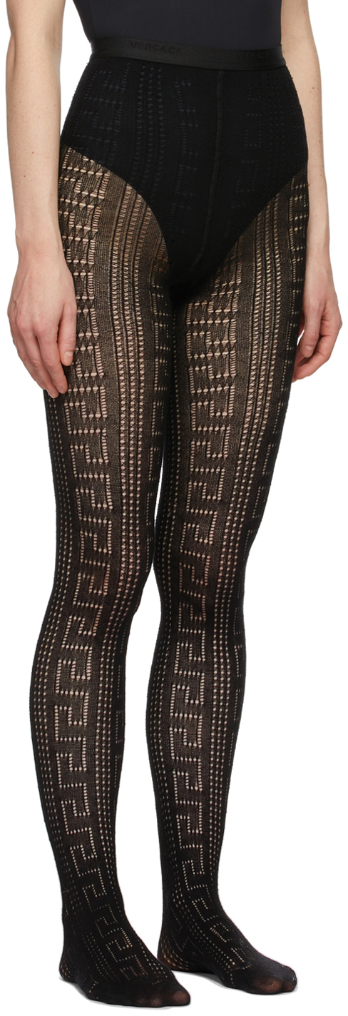 versace greek key leggings