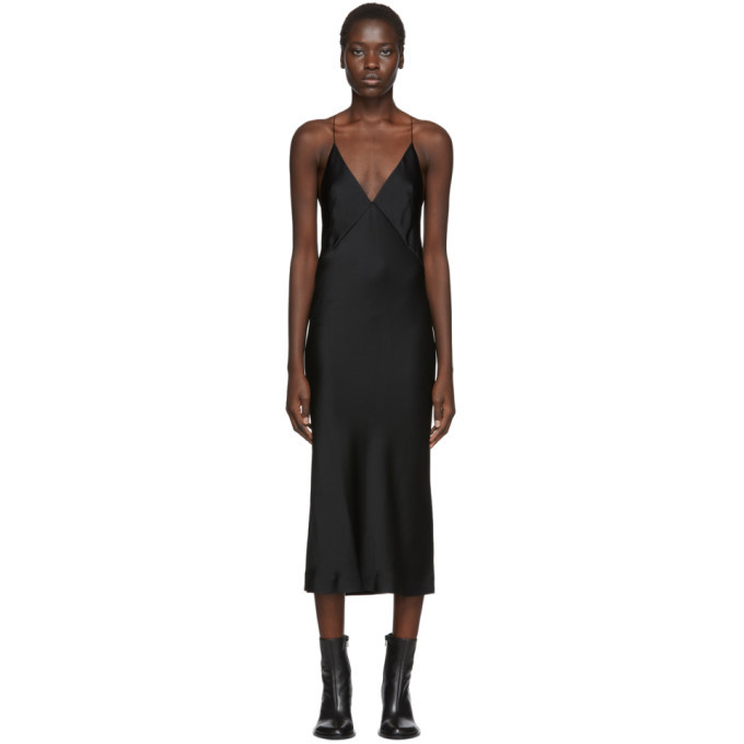 Haider Ackermann Black Camisole Kuiper Matt Dress Haider Ackermann