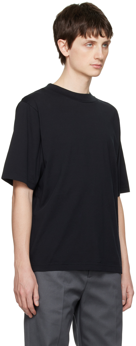 Acne Studios Black Mock Neck T-Shirt Acne Studios