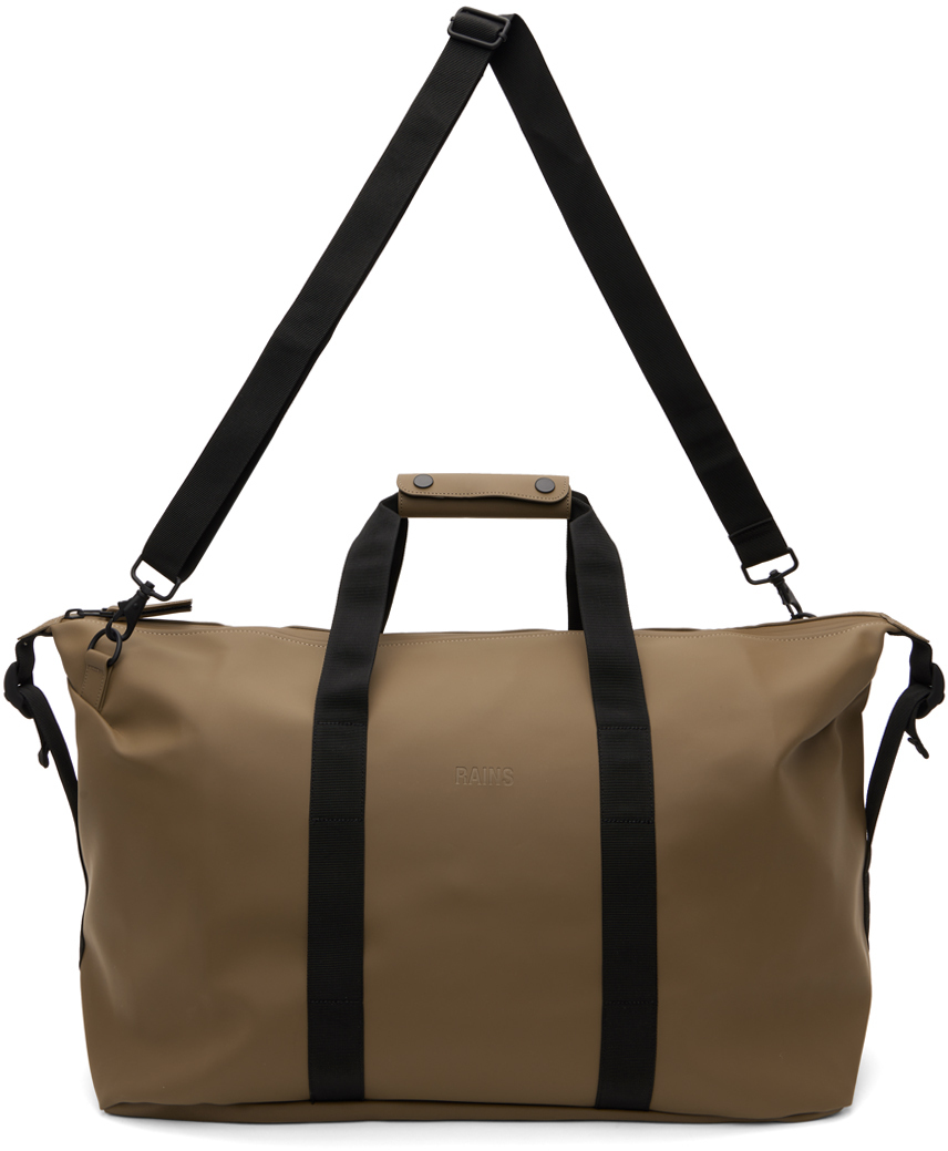 RAINS Brown Weekend Duffle Bag Rains