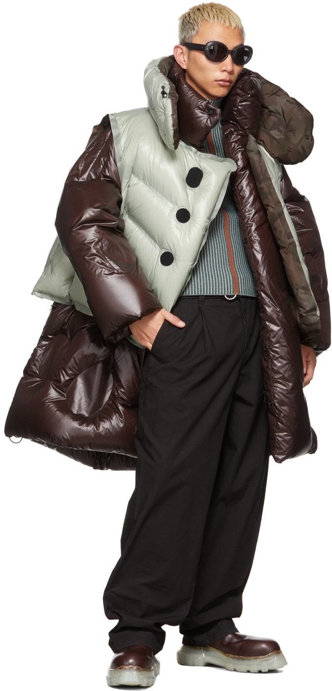 moncler coat brown