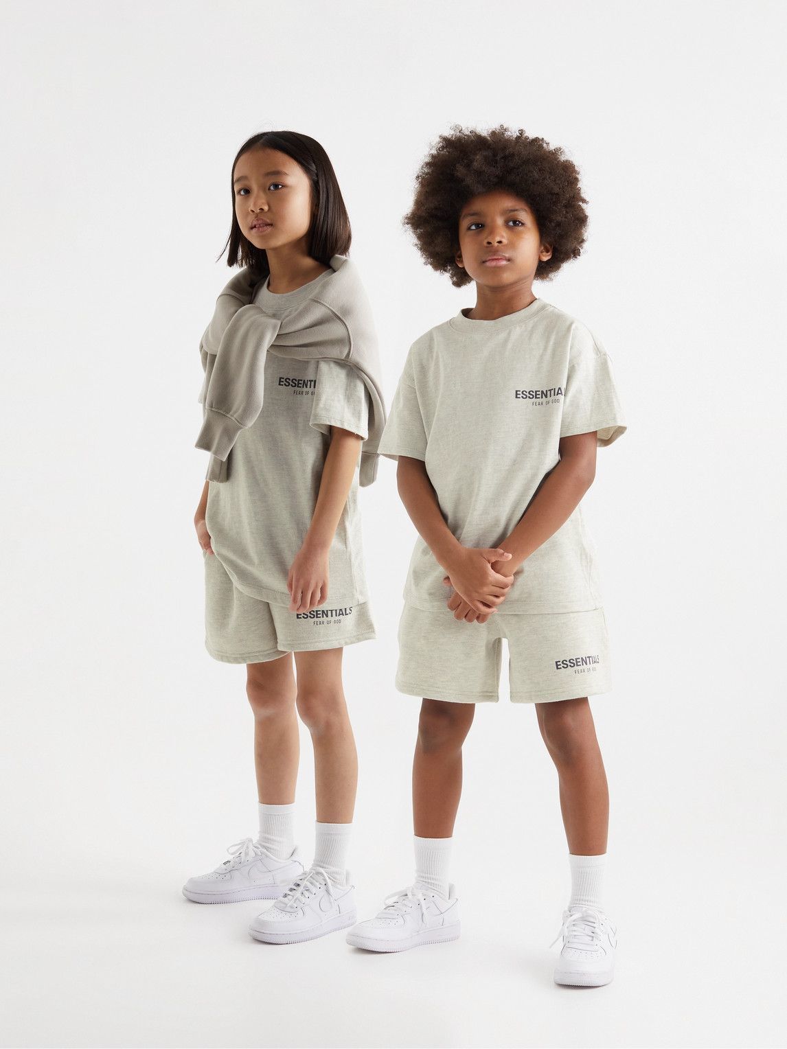 Fear of God Essentials Kids - Logo-Print Cotton-Blend Jersey T-Shirt ...